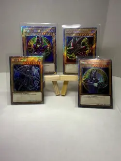 Yu-Gi-Oh! TCG Normal Dark Magician Yami Yugi Platinum Secret Rare - Image 1