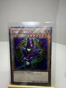 Yu-Gi-Oh! TCG Normal Dark Magician Yami Yugi Platinum Secret Rare - Image 2