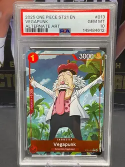 2025 One Piece English ST21-013 Vegapunk Alternate Art PSA 10 GEM MINT - Image 1