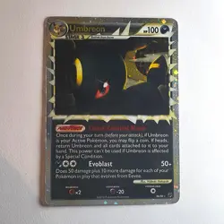 Umbreon Prime 86/90 Holo Rare Undaunted MP Pokemon Card - Image 1