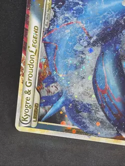 Pokemon TCG Card Kyogre and Groudon Legend Top 87/90 HGSS Undaunted Holo LP/EXC - Image 5