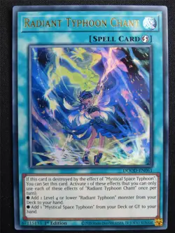 Radiant Typhoon Chant DOOD Ultra Rare - 1st ed Yugioh Card #4UA - Image 1