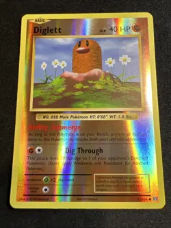 Pokemon Diglett 55/108 2016 Reverse Holo XY Evolutions TCG Card 2016 - Image 1