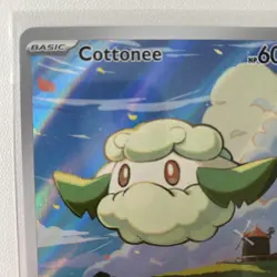 Cottonee 090/086 Illustration Rare White Flare Pokemon Card TCG 2025 - Image 2