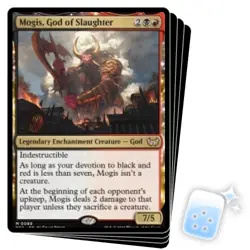 MOGIS, GOD OF SLAUGHTER X4 Duskmourn: House Of Horror: Commander Magic MTG CARD - Image 1