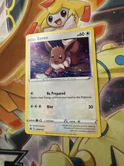 Eevee SWSH127 SWSH: Sword & Shield Promo Cards Holo - SWIRL NM - Image 1