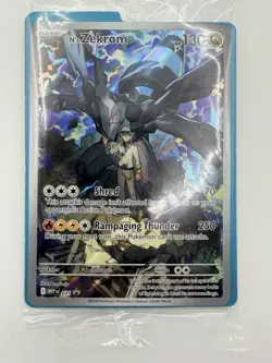Pokemon N's Zekrom 037 Full Art Promo Holo Ascended Heroes Promo Card SEALED - Image 2