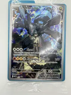 Pokemon N's Zekrom 037 Full Art Promo Holo Ascended Heroes Promo Card SEALED - Image 3