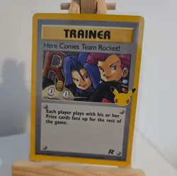 Pokemon TCG Team Rocket Holo Card 15/82 Here Comes Team Rocket Celebrations NM - Image 2