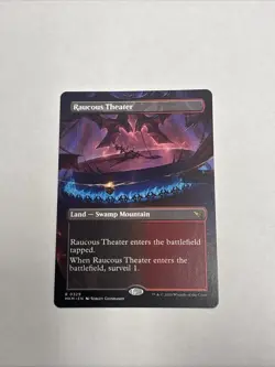 Wizards of the Coast Raucous Theater Rare Land Borderless #0329 Free Shipping - Image 1