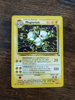 Pokemon Fossil Magneton 26/62 Non Holo Rare - Image 1