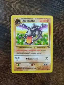 Pokemon Fossil Aerodactyl 16/62 Non Holo Rare - Image 1