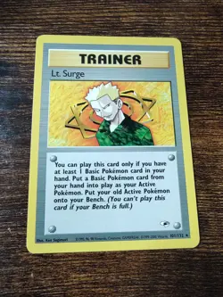 Pokemon Gym Heroes Lt Surge 101/132 Unlimited - Image 1