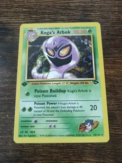Pokemon Gym Challenge 1st Edition Koga's Arbok 25/132 - Image 1