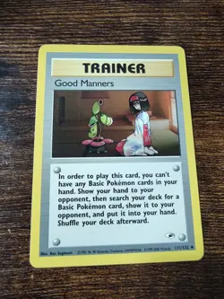 Pokemon Gym Heroes Good Manners 111/132 Unlimited - Image 1