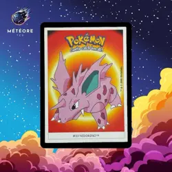 Carte Pokemon Nidorino 33 Sticker Dunkin Boomer - Image 1