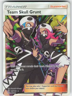 Team Skull Grunt (Full Art) 149/149 Holo Ultra Rare SM Base Set Pokemon NM - Image 1