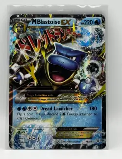 Pokemon TCG M Blastoise EX Ultra Rare Holo Generations 18/83 Mega - Image 1