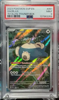 Snorlax 151 ETB Promo PSA 9 SVP51 Pokemon TCG - Image 1
