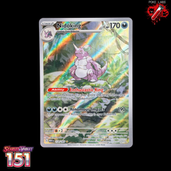 Nidoking ( 174/165) Illustration Rare| SV:151 Pokemon TCG (Holo) | NM - Image 1