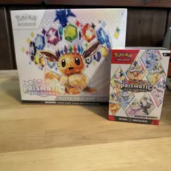 Pokemon TCG Prismatic Evolutions Elite Trainer Box + Booster Bundle 6 Packs - Image 1