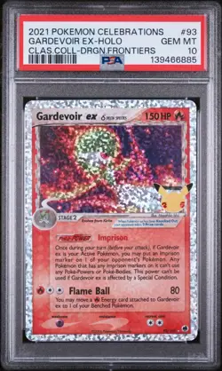 POKEMON PSA 10 GEM MINT CELEBRATIONS CLASSIC COLLECTION 93 GARDEVOIR EX-HOLO - Image 1