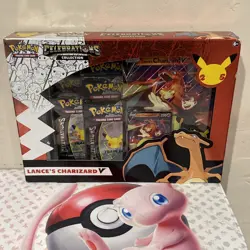 NEW- Pokemon Celebrations Lance’s Charizard V Box- SEALED- Evolving Skies- READ - Image 1