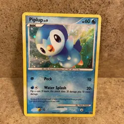 Piplup DP03 - Diamond and Pearl Black Star Promo Holo - Pokemon TCG 2007 - MP - Image 2