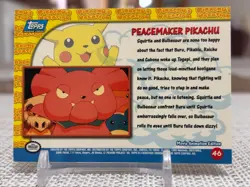 1999 Pokemon First Movie #46 Pikachu's Vacation (Peacemaker Pikachu) Blue LP - Image 2