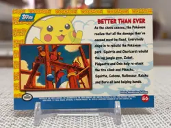 1999 Pokemon The First Movie #56 Pikachu's Vacation (Better Than Ever) Blue NM - Image 2