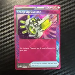 Pokemon Scoop Up Cyclone (128/357) Prismatic Evolutions NM HOLO - Image 1