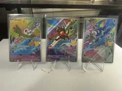Pokemon First Partner Illustration Collection Series 1 Alolan Starters Promo Set - Image 1