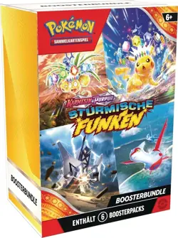 Sturmische Funken Boosterbundle Pokemon TCG 6 Booster Deutsch NEU OVP - Image 1