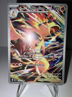 Ethan's Typhlosion 190/182 Illustration Rare Holo Pokemon TCG Destined Rivals NM - Image 2