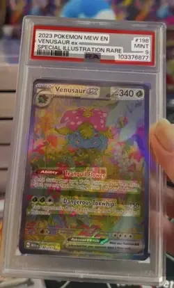 2023 POKEMON MEW EN-151 SPECIAL ILLUSTRATION RARE #198 VENUSAUR EX PSA 9 - Image 2