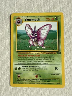 Venomoth 29/64 Jungle Rare Pokemon TCG 1999 - Image 1