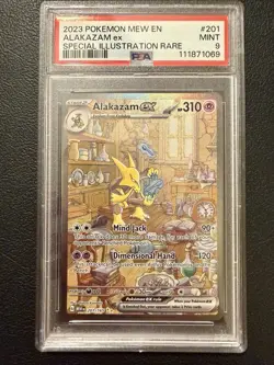 Pokemon Alakazam EX Scarlet & Violet 151 201/165 Sir PSA 9 - Image 1