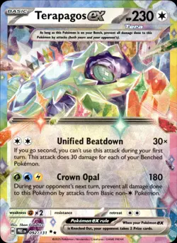 Terapagos ex - 092/131 Double Rare - Pokemon SV: Prismatic Evolutions 2025 NM - Image 1
