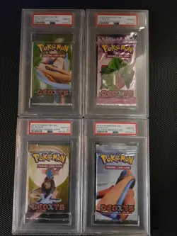 Pokemon PSA 10 Gem Mint EX Deoxys Graded Booster Pack art set - all 4! - Image 1