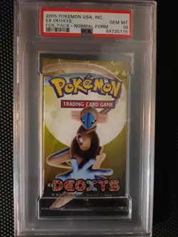 Pokemon PSA 10 Gem Mint EX Deoxys Graded Booster Pack art set - all 4! - Image 5