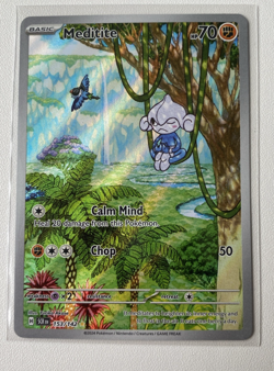 Meditite 153/142 Illustration Rare Pokemon TCG SV07: Stellar Crown - Image 1