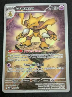 Pokemon TCG: Mega Evolutions Black Star Promo (009) Alakazam Illustration (NM) - Image 1