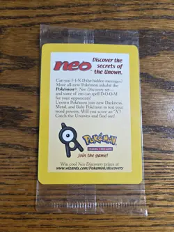 Pokemon Wotc Black Star Promo #34 Sealed ENTEI Ships Fast - Image 1