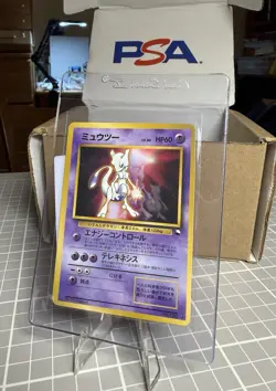 Pokemon Mewtwo Glossy CD Promo #150 PSA Miscut 1999 Japanese - Image 3