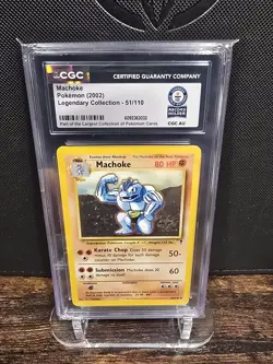 CGC Guinness WR 1/1 Pokemon Slab - 2000 Machoke Legendary Collection #51 - Image 1