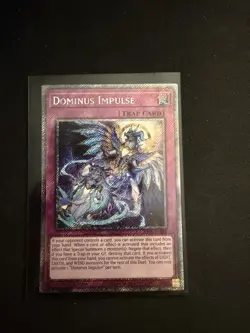 Dominus Impulse 1st Edt. Platinum Secret Rare RA05-EN080 Yu-Gi-Oh! NM pack fresh - Image 1