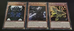 Yugioh Egyptian God Card Bundle TN19 Obelisk, Slifer, Winged Dragon Cards Secret - Image 1