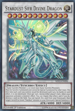 Stardust Sifr Divine Dragon SHVI-EN096 - Ultra Rare - Lightly Played Unlimited Y - Image 1