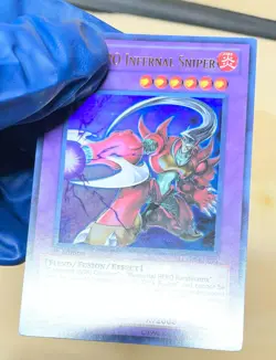 LP Yugioh Evil Hero Infernal Sniper 1st Edition Ultra Rare LCGX-EN071 - Image 5