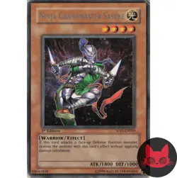 Yugioh Ninja Grandmaster Sasuke SOD-EN019 Rare 1st Edition MP - Image 1